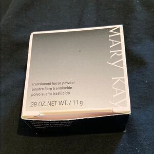 Mary Kay Translucent Loose Powder - Elegant Black and Pink Packaging